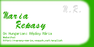 maria repasy business card