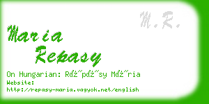 maria repasy business card